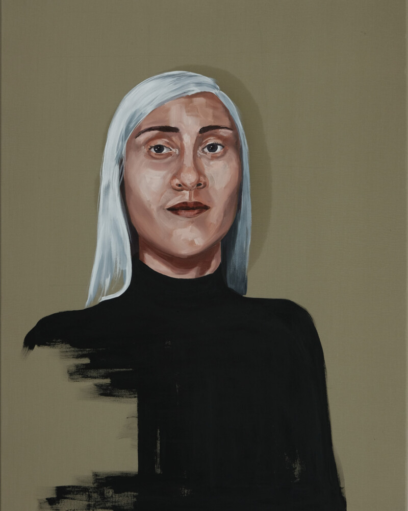 self-portrait, 55x70cm, oil on canvas, 1|2021