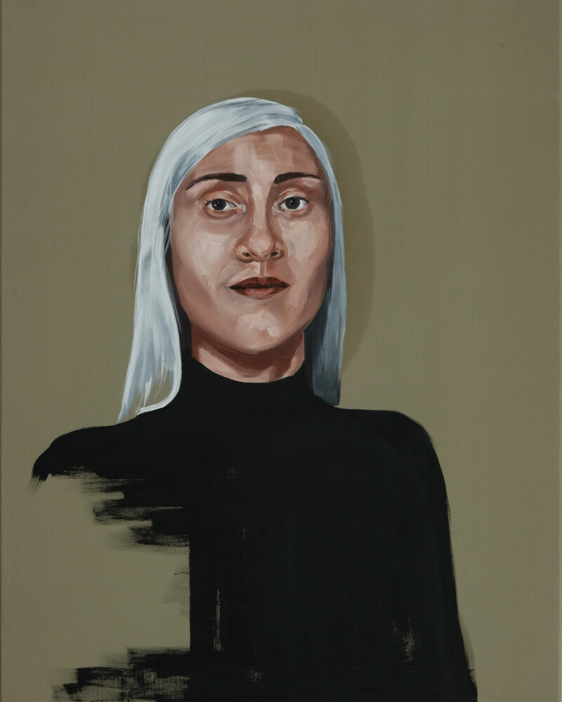 self-portrait, 55x70cm, oil on canvas, 1|2021